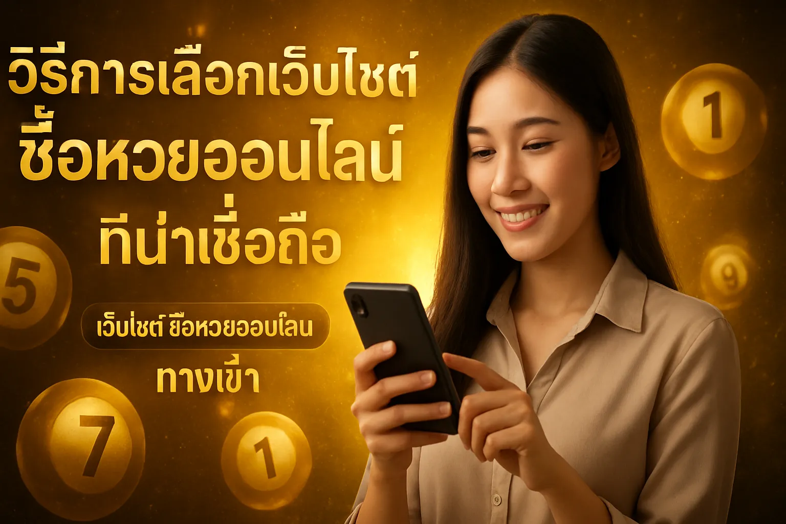 ภาพประกอบหัวข้อ วิธีการเลือกเว็บไซต์ซื้อหวยออนไลน์ที่น่าเชื่อถือ