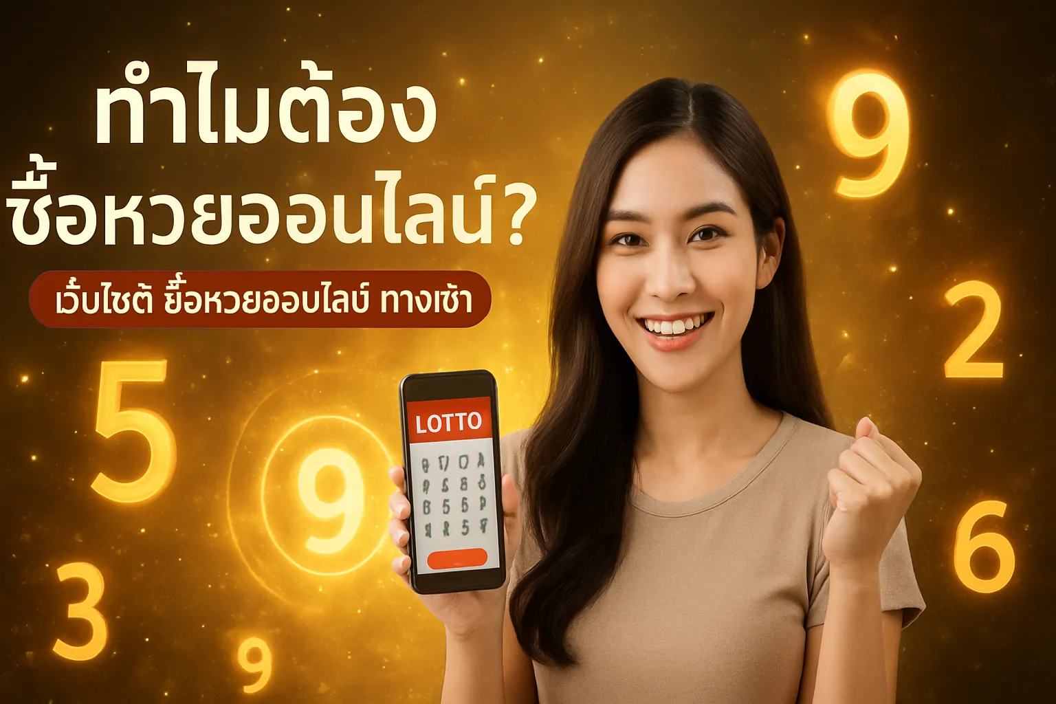 ภาพประกอบหัวข้อ ทำไมต้องซื้อหวยออนไลน์?