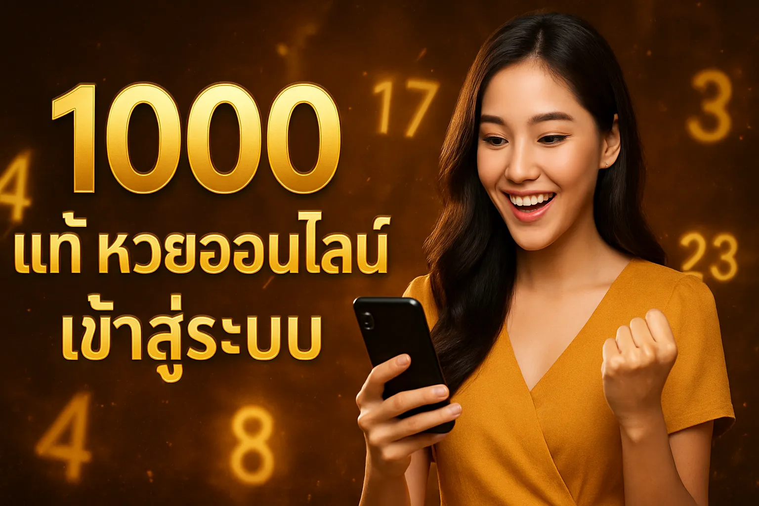 ภาพประกอบหัวข้อ ทำไมต้องเลือก 1000 แท้ หวยออนไลน์