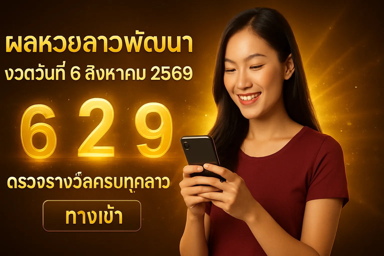 ภาพประกอบหัวข้อ ผลหวยลาวพัฒนา งวดวันที่ 6 สิงหาคม 2569