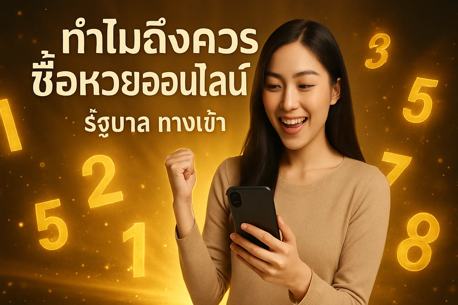 ภาพประกอบหัวข้อ ทำไมถึงควรซื้อหวยออนไลน์