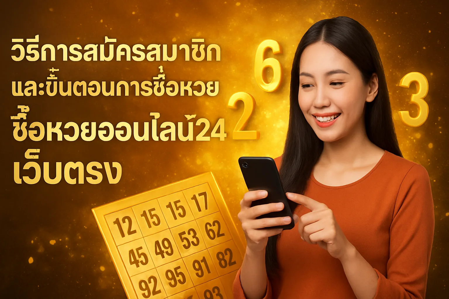 ภาพประกอบหัวข้อ วิธีการสมัครสมาชิกและขั้นตอนการซื้อหวย