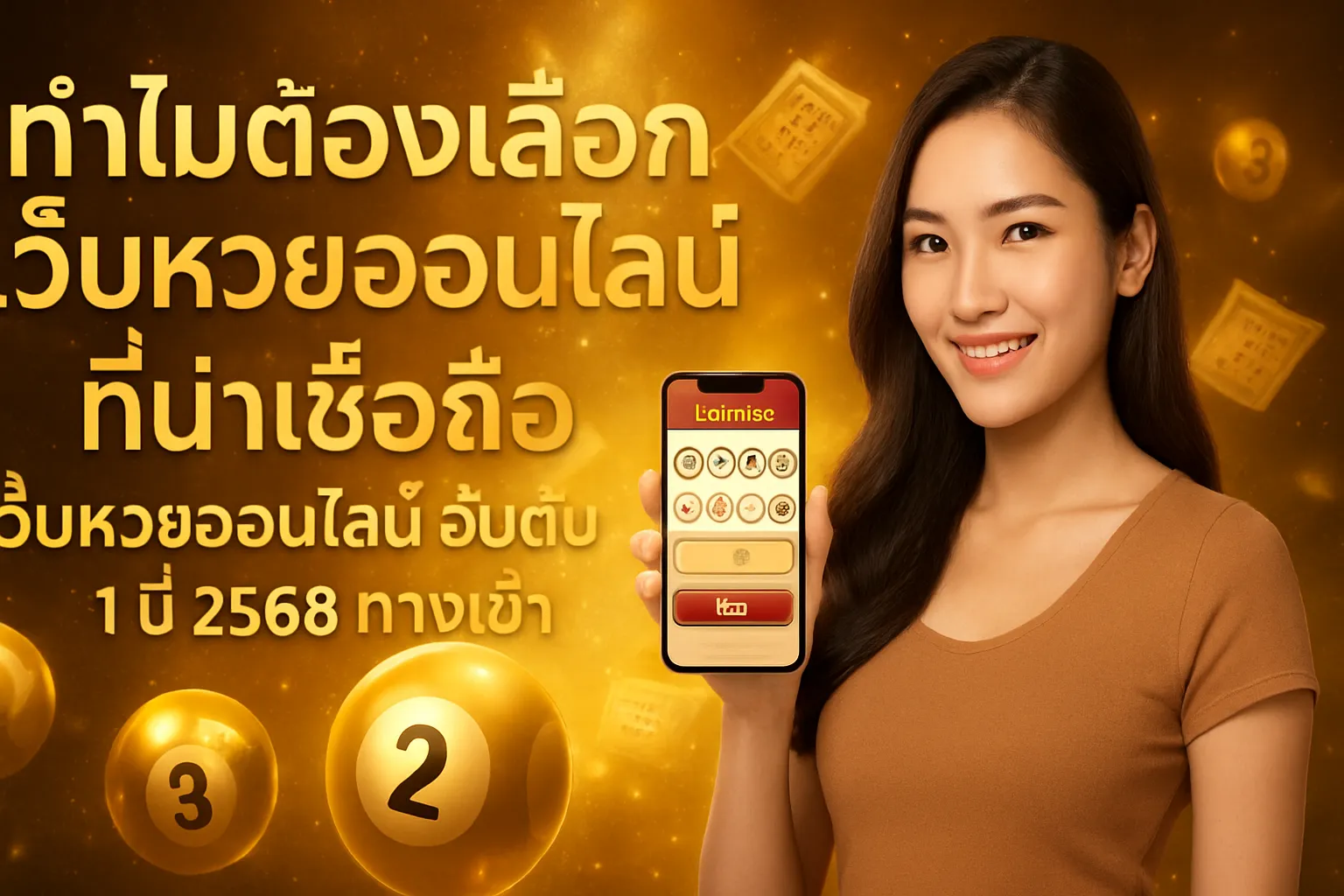 ภาพประกอบหัวข้อ ทำไมต้องเลือกเว็บหวยออนไลน์ที่น่าเชื่อถือ