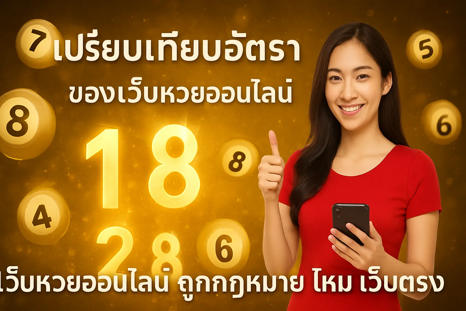 ภาพประกอบหัวข้อ เปรียบเทียบอัตราจ่ายของเว็บหวยออนไลน์