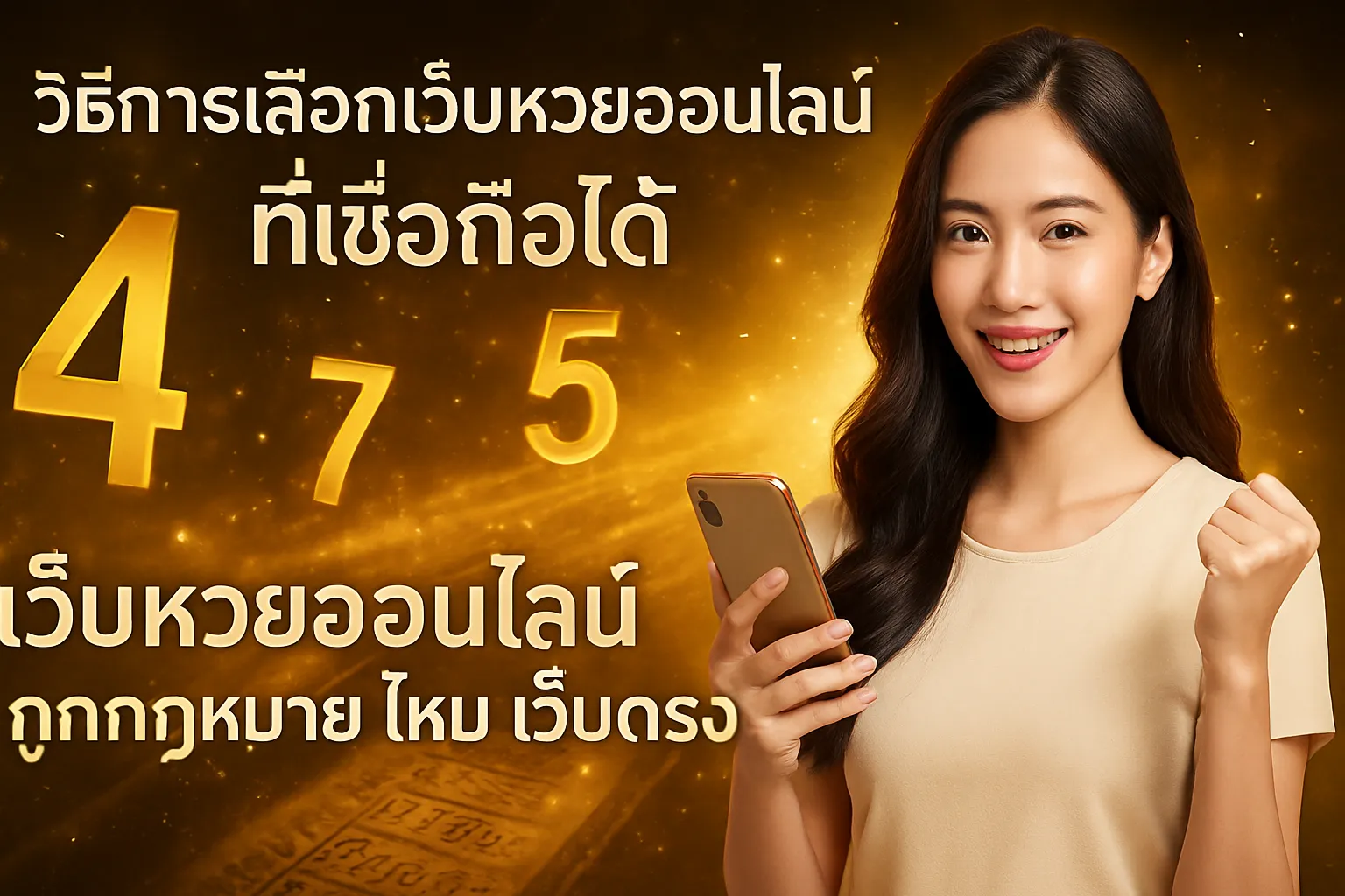 ภาพประกอบหัวข้อ วิธีการเลือกเว็บหวยออนไลน์ที่เชื่อถือได้