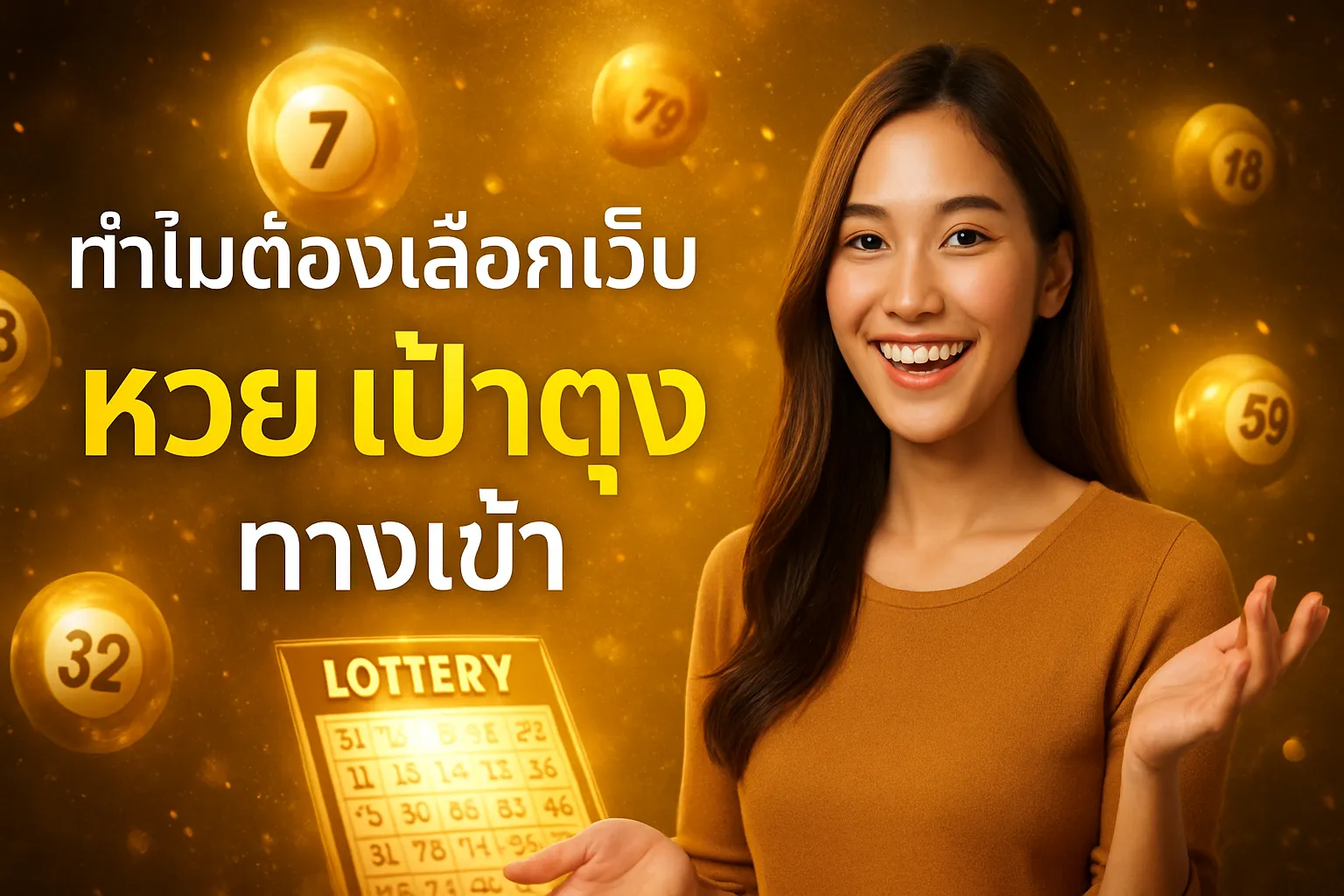 ภาพประกอบหัวข้อ ทำไมต้องเลือกเว็บ หวย เป๋าตุง ทางเข้า