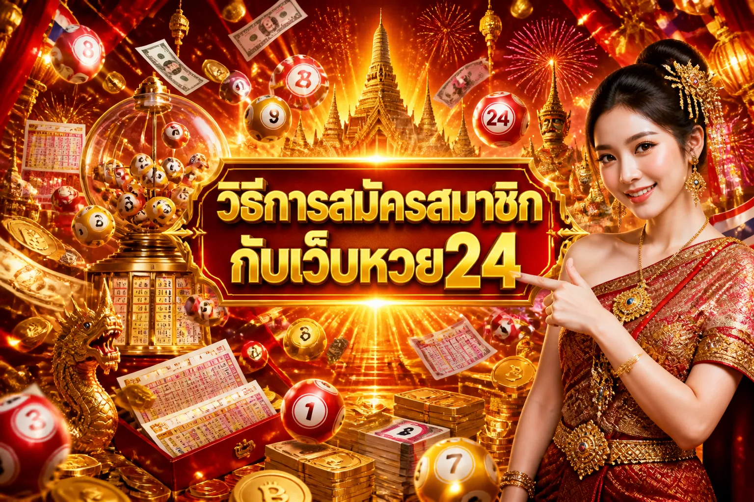 ภาพประกอบหัวข้อ วิธีการสมัครสมาชิกกับเว็บหวย24